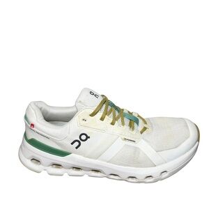 On Running Men's Cream and Green Sneakers size 13